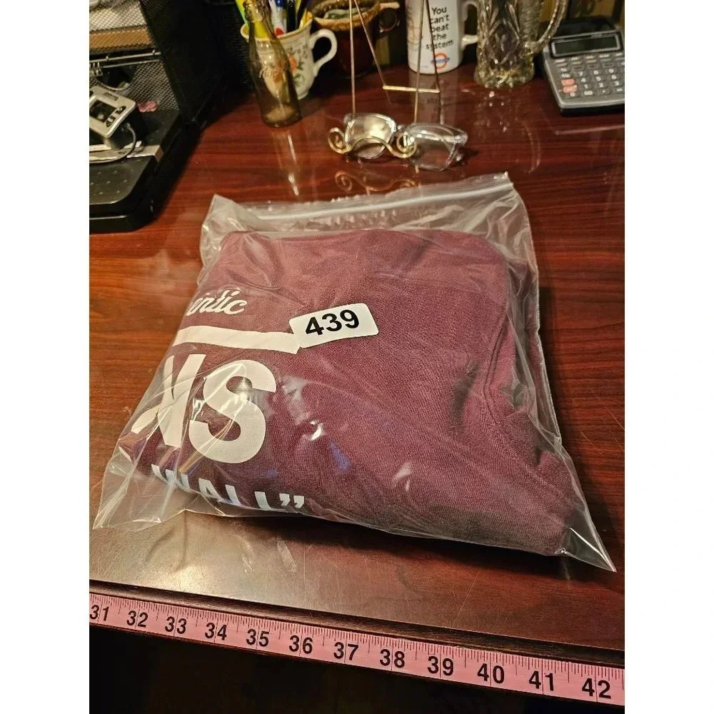 Vans Off the Wall Custom Classics Hoodie Adult M Skateboard Maroon - Picture 9 of 9